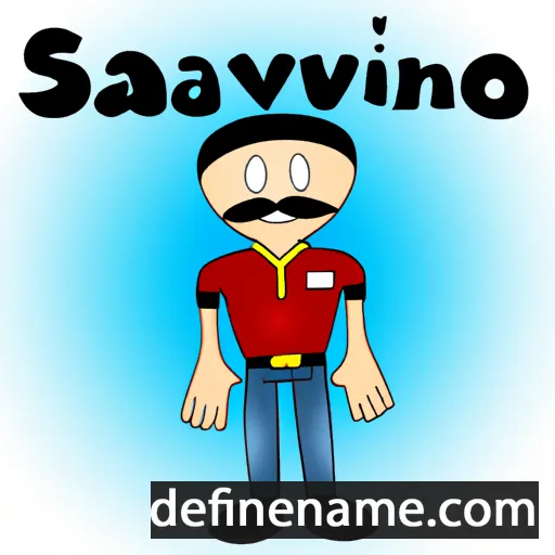 cartoon of the name Salvino