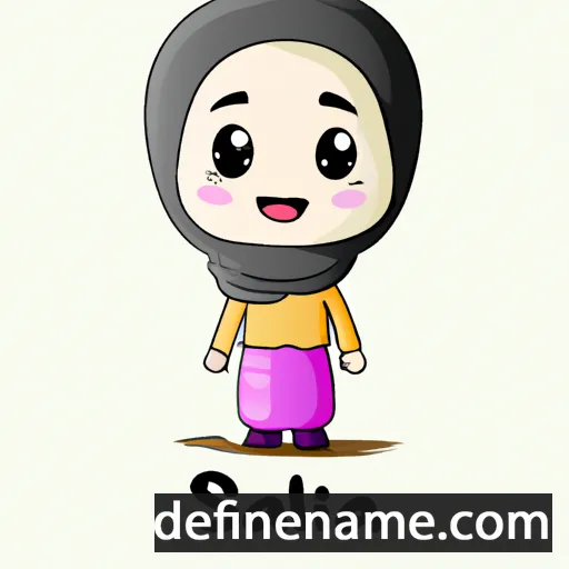 cartoon of the name Salwia