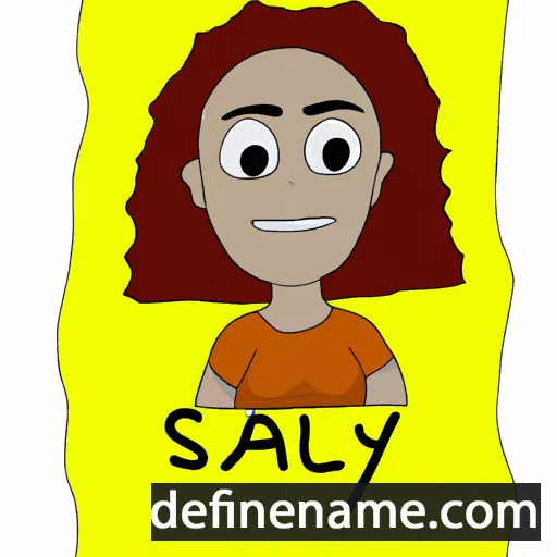 cartoon of the name Saly