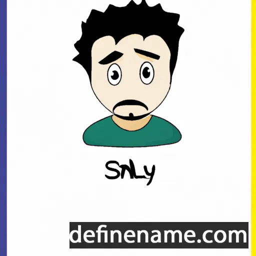 cartoon of the name Salyh