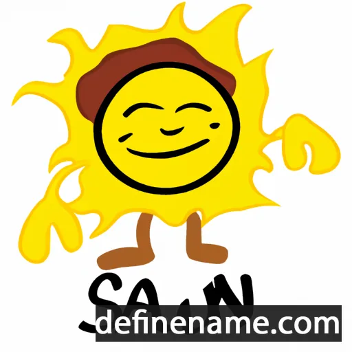 cartoon of the name Sam-sun