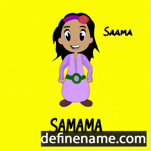 cartoon of the name Samaana