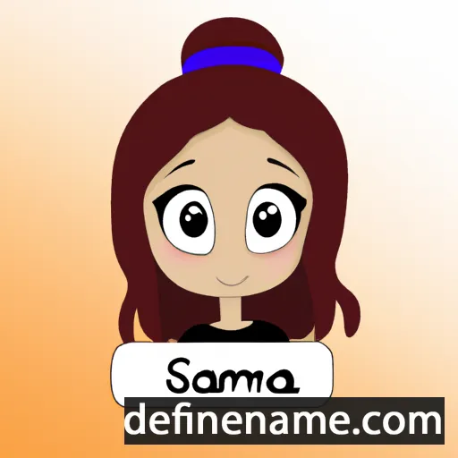 cartoon of the name Samaira