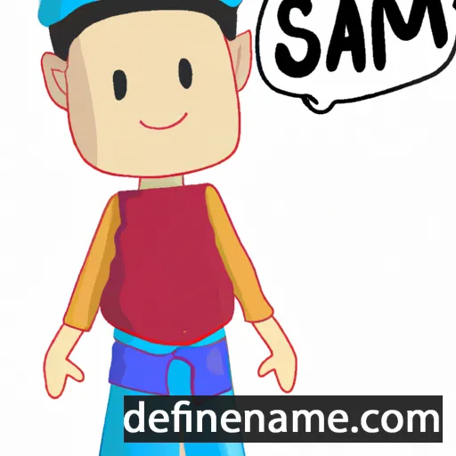 cartoon of the name Saman