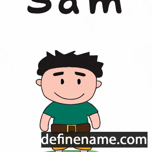 cartoon of the name Saman