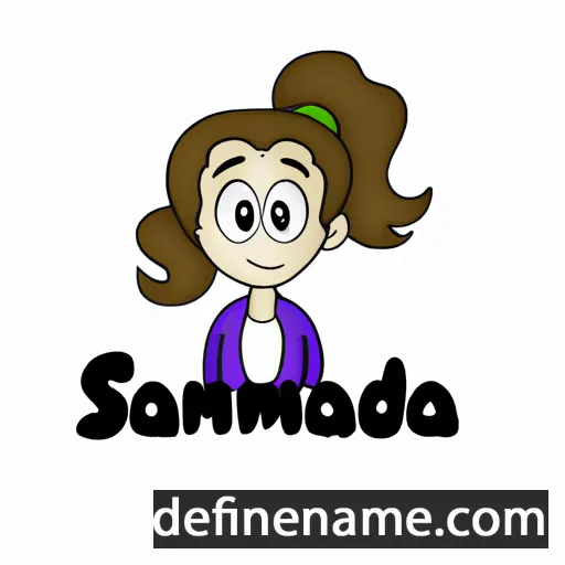 cartoon of the name Samanda