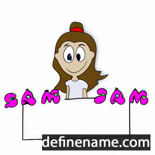 cartoon of the name Samantha