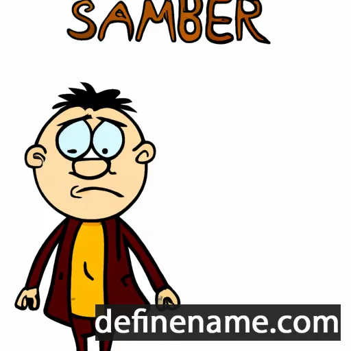 cartoon of the name Samarbek