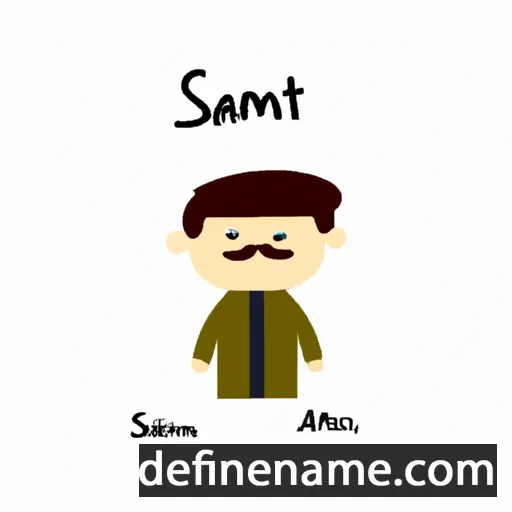 cartoon of the name Samat