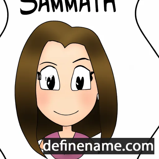 cartoon of the name Samatha