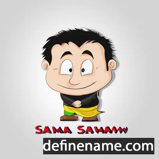 cartoon of the name Samawal