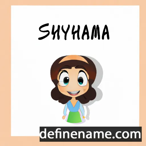 cartoon of the name Samayha