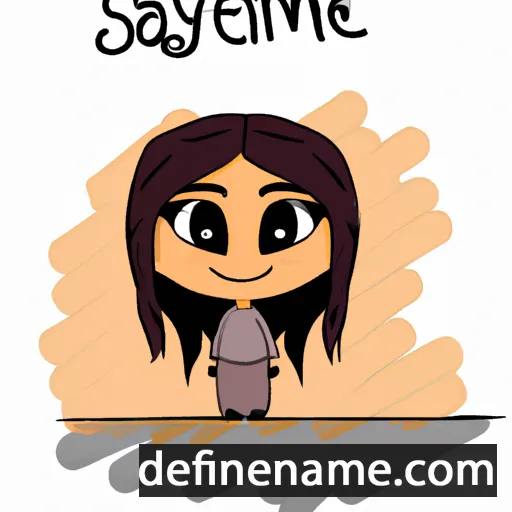 cartoon of the name Sameeya