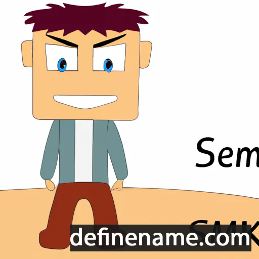 cartoon of the name Samek