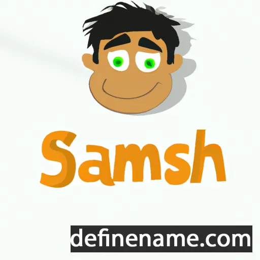 cartoon of the name Samesh