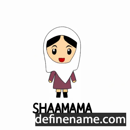 cartoon of the name Samihah