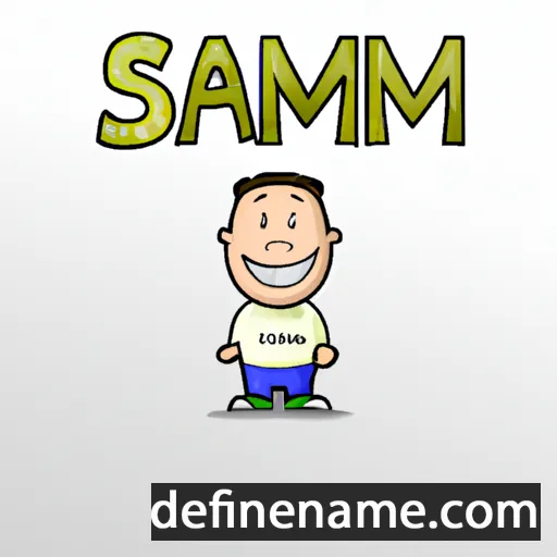 cartoon of the name Samm