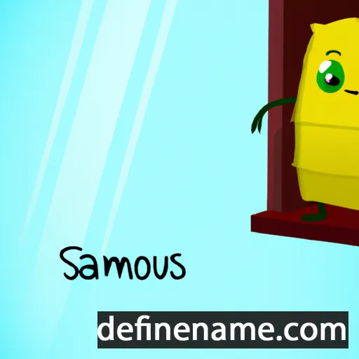 cartoon of the name Samonas