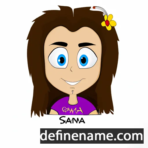 cartoon of the name Samra