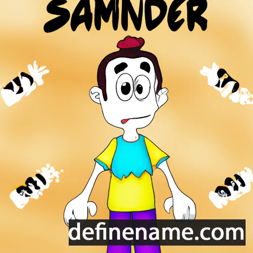 cartoon of the name Samrend