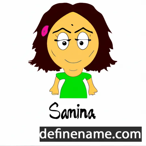 cartoon of the name Samrina