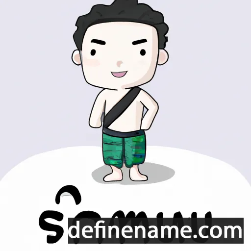 cartoon of the name Samruai