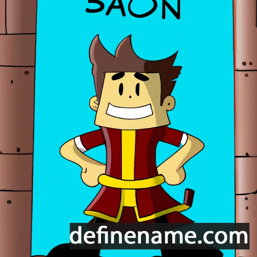 cartoon of the name Samsón