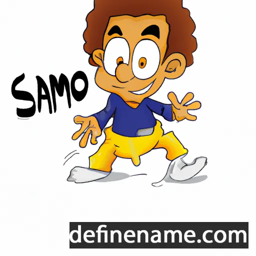 cartoon of the name Samsoni