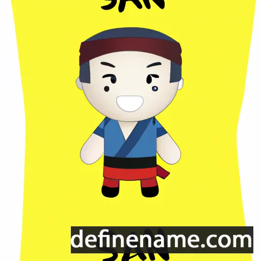 cartoon of the name San