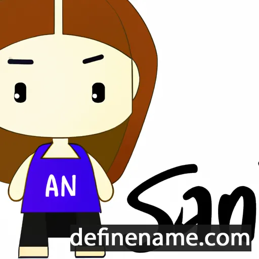 cartoon of the name San