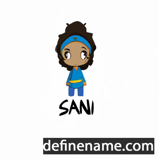 cartoon of the name Sanai