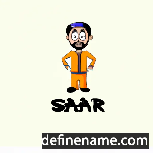 cartoon of the name Sanasar