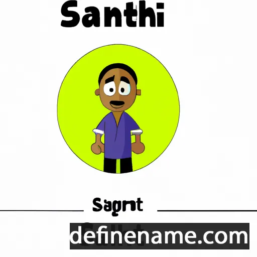 cartoon of the name Sanath