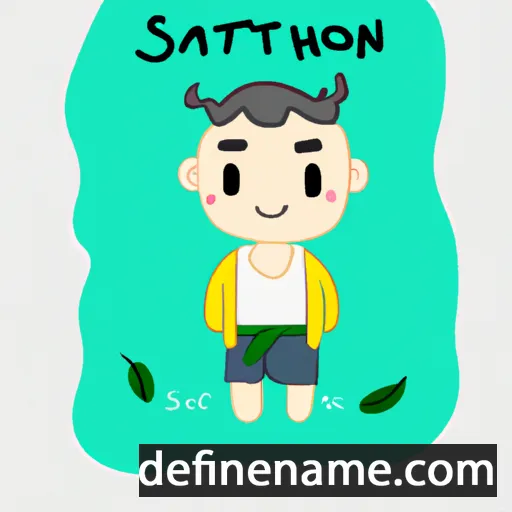 cartoon of the name Sanathoi