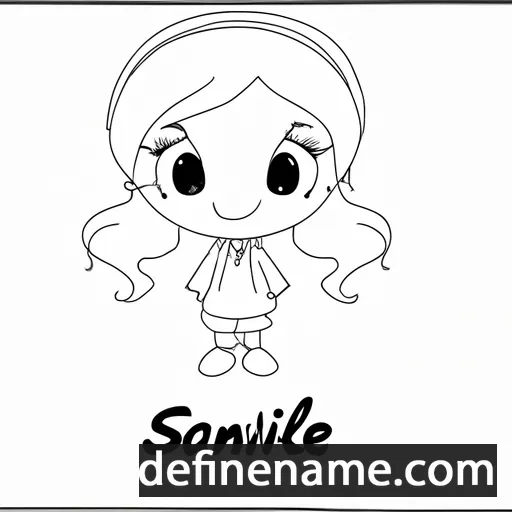 cartoon of the name Sanceline