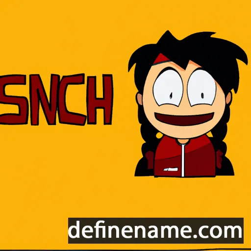 cartoon of the name Sanche