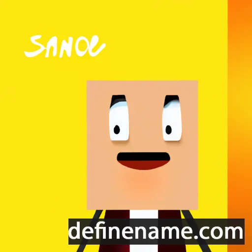 cartoon of the name Sancie