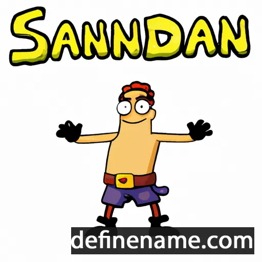 cartoon of the name Sandaman