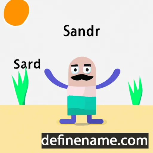 cartoon of the name Sandar