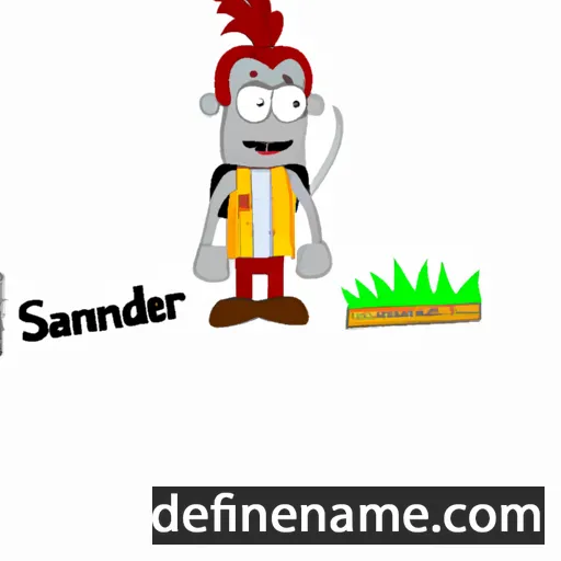 cartoon of the name Sandaramet