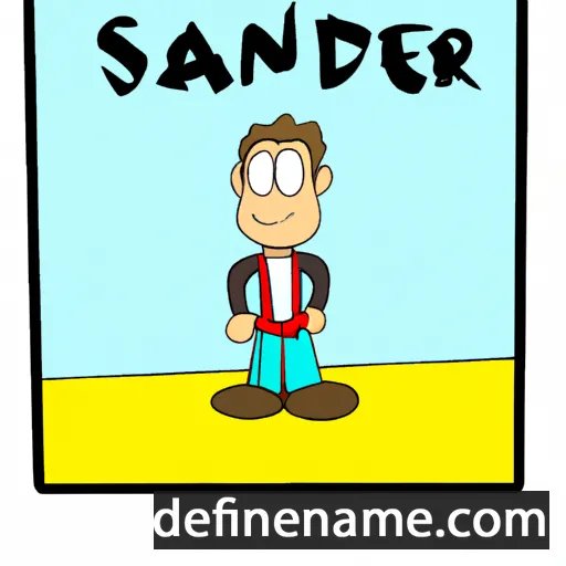 Sandër cartoon