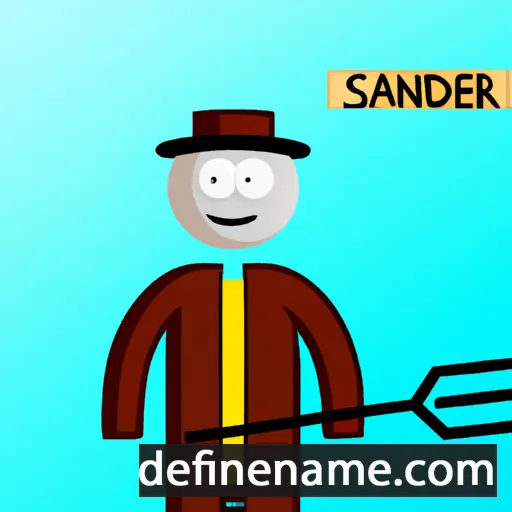 Sanderad cartoon