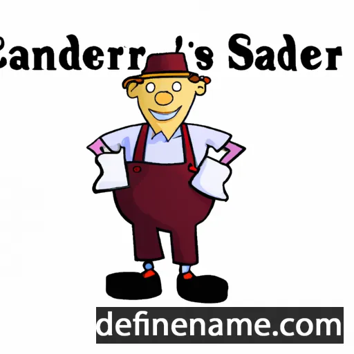 cartoon of the name Sanders