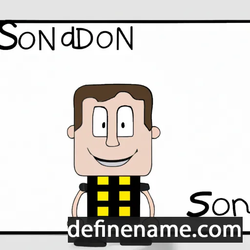 cartoon of the name Sanderson