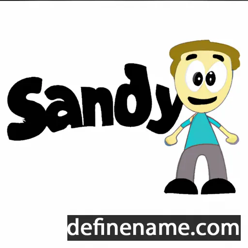 cartoon of the name Sandey