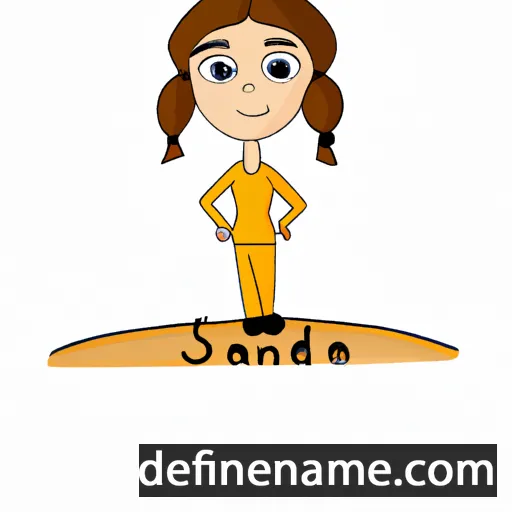 cartoon of the name Sandija