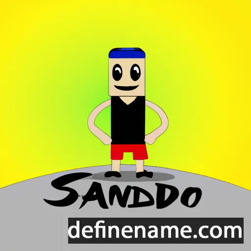 cartoon of the name Sando