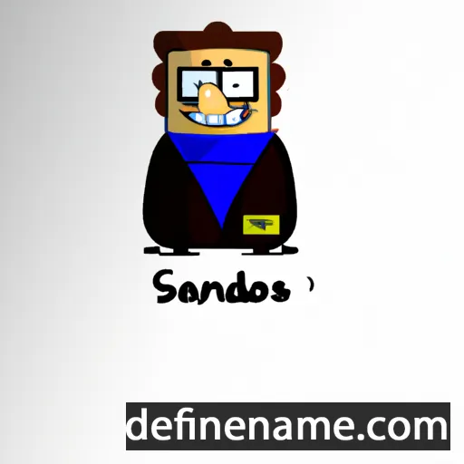 cartoon of the name Sandors