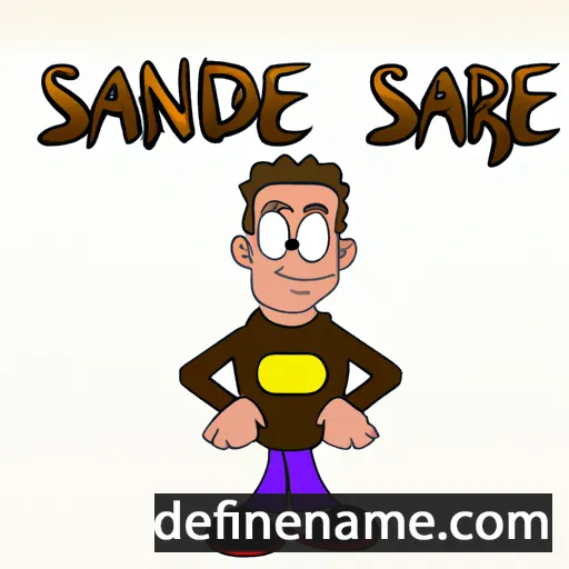 cartoon of the name Sandre