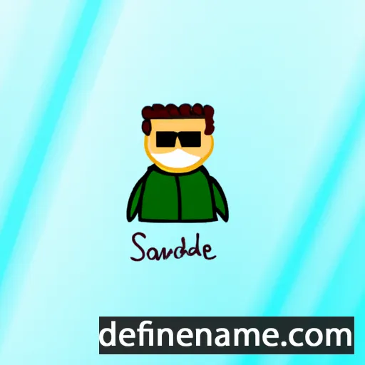 cartoon of the name Sandriele